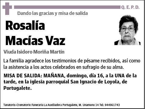 MACIAS VAZ,ROSALIA