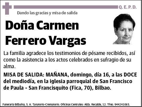 FERRERO VARGAS,CARMEN