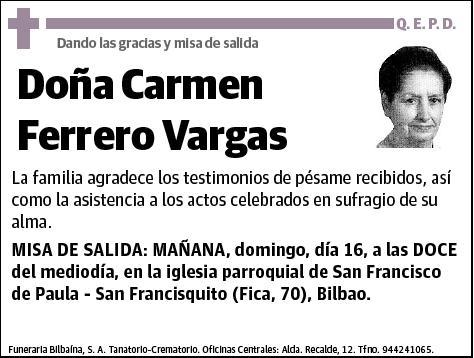 FERRERO VARGAS,CARMEN