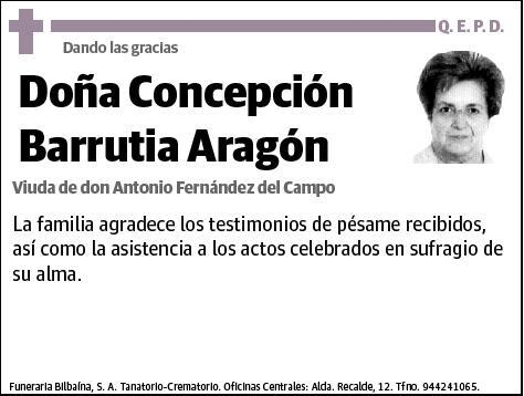 BARRUTIA ARAGON,CONCEPCION