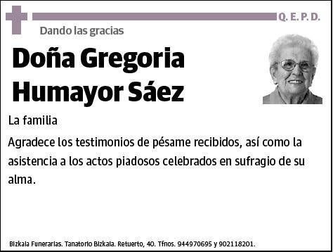 HUMAYOR SAEZ,GREGORIA