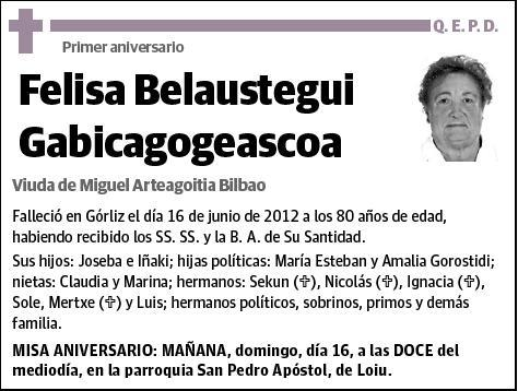 BELAUSTEGUI GABICAGOGEASCOA,FELISA