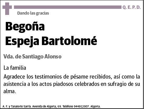 ESPEJA BARTOLOME,BEGOÑA