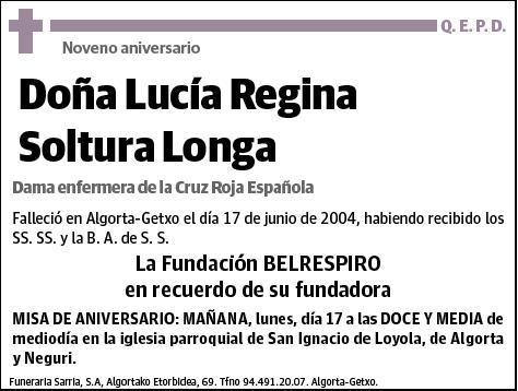 SOLTURA LONGA,LUCIA REGINA