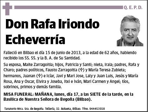 IRIONDO ECHEVERRIA,RAFA