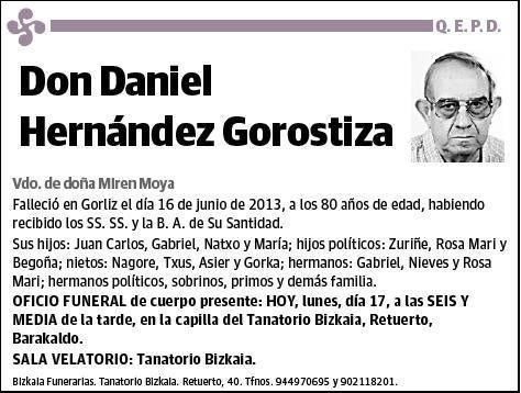 HERNANDEZ GOROSTIZA,DANIEL