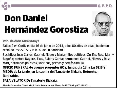 HERNANDEZ GOROSTIZA,DANIEL