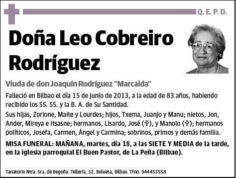 COBREIRO RODRIGUEZ,LEO