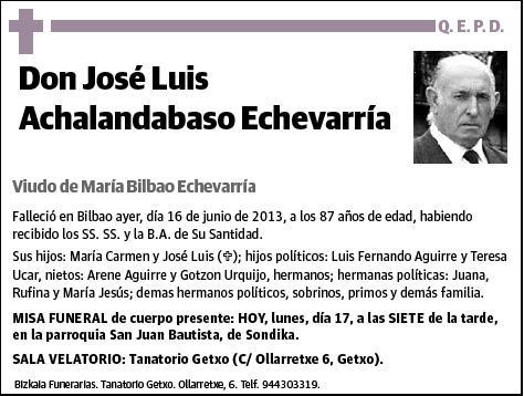ACHALANDABASO ECHEVARRIA,JOSE LUIS