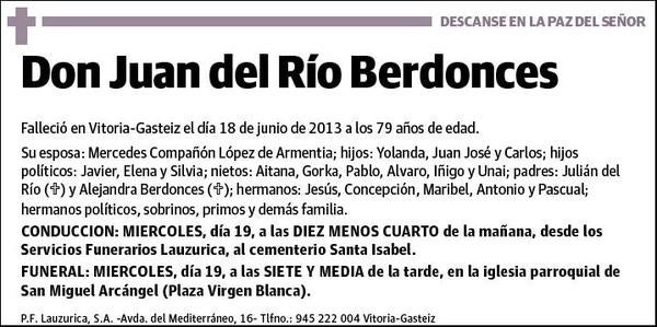 DEL RIO BERDONCES,JUAN