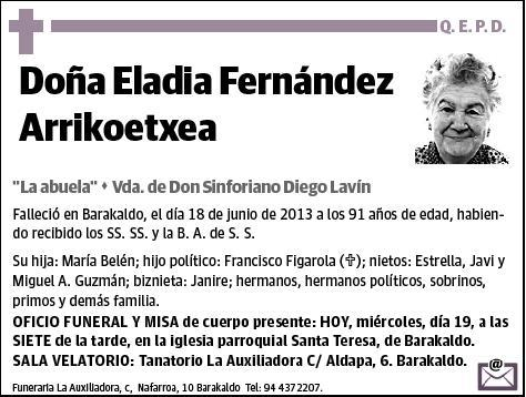 FERNANDEZ ARRIKOETXEA,ELADIA