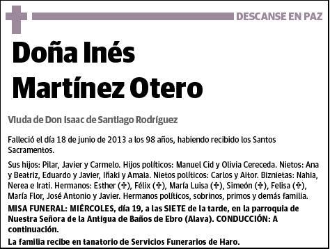 MARTINEZ OTERO,INES