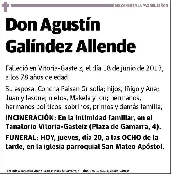 GALINDEZ ALLENDE,AGUSTIN