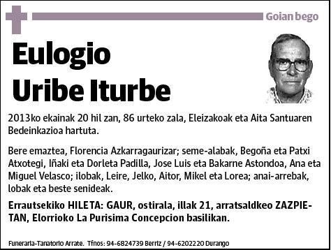 URIBE ITURBE,EULOGIO