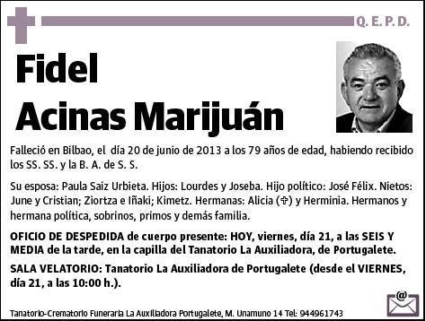 ACINAS MARIJUAN,FIDEL