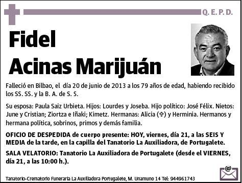 ACINAS MARIJUAN,FIDEL