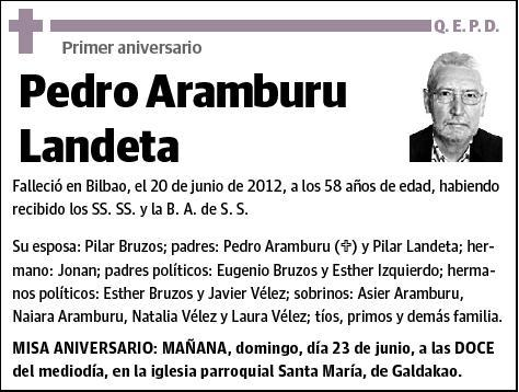 ARAMBURU LANDETA,PEDRO