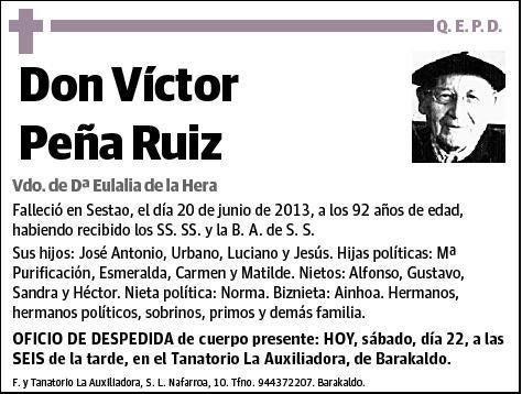 PEÑA RUIZ,VICTOR