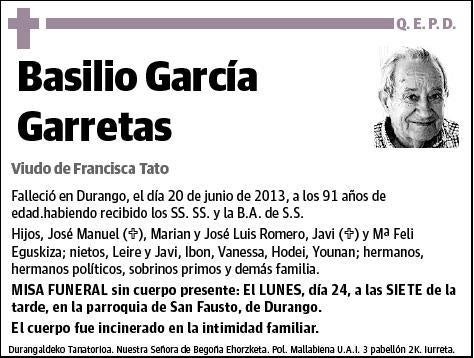 GARCIA GARRETAS,BASILIO