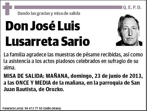 LUSARRETA SARIO,JOSE LUIS