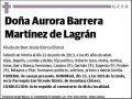 BARRERA MARTINEZ DE LAGRAN,AURORA
