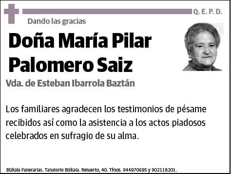 PALOMERO SAIZ,MARIA PILAR