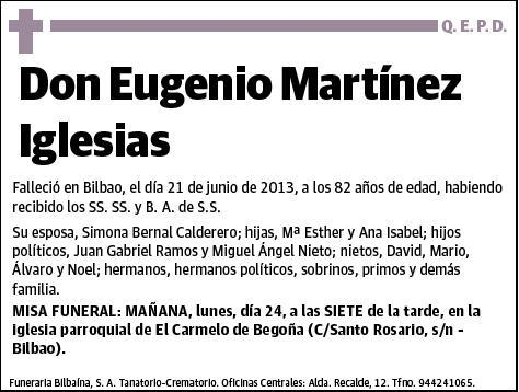 MARTINEZ IGLESIAS,EUGENIO