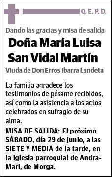 SAN VIDAL MARTIN,MARIA LUISA