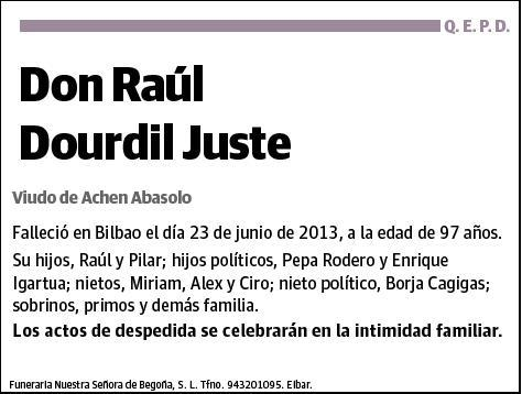 DOURDIL JUSTE,RAUL