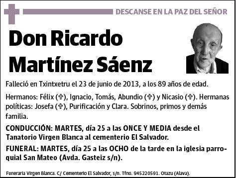 MARTINEZ SAENZ,RICARDO