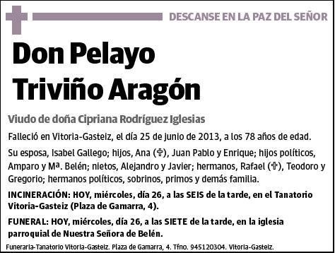 TRIVIÑO ARAGON,PELAYO