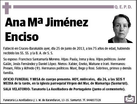 JIMENEZ ENCISO,ANA Mª