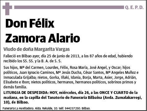 ZAMORA ALARIO,FELIX