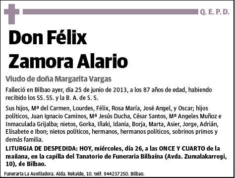 ZAMORA ALARIO,FELIX