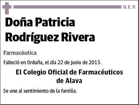 RODRIGUEZ RIVERA,PATRICIA