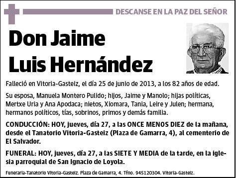 LUIS HERNANDEZ,JAIME