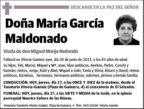 GARCIA MALDONADO,MARIA