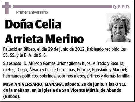 ARRIETA MERINO,CELIA