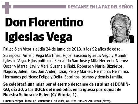 IGLESIAS VEGA,FLORENTINO