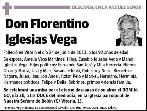 IGLESIAS VEGA,FLORENTINO