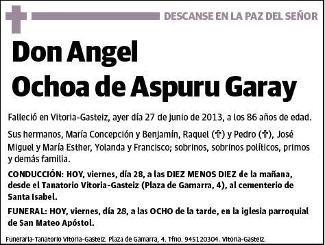 OCHOA DE ASPURU GARAY,ANGEL