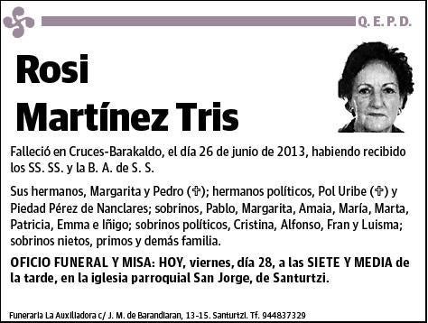 MARTINEZ TRIS,ROSI