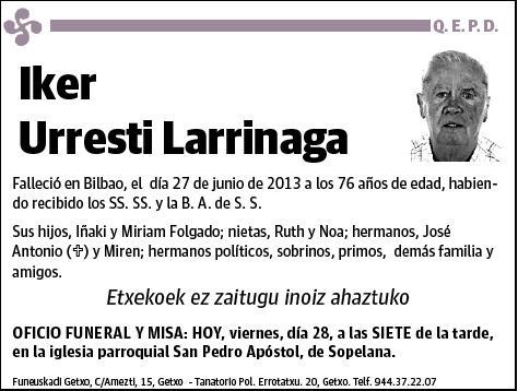 URRESTI LARRINAGA,IKER