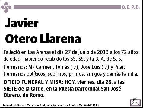 OTERO LLARENA,JAVIER