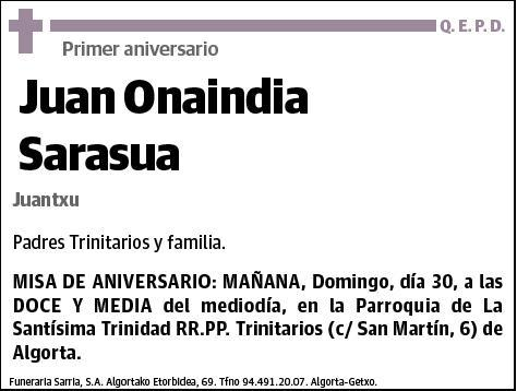 ONAINDIA SARASUA,JUAN