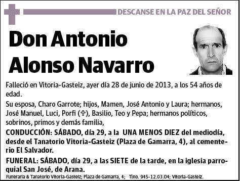 ALONSO NAVARRO,ANTONIO