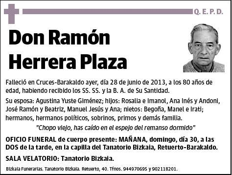 HERRERA PLAZA,RAMON