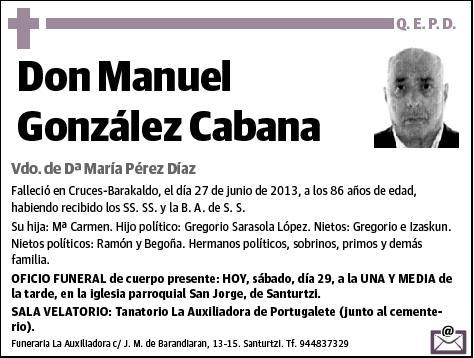 GONZALEZ CABANA,MANUEL