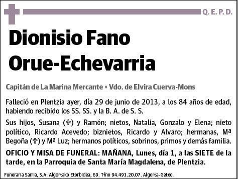 FANO ORUE-ETXEBARRIA,DIONISIO