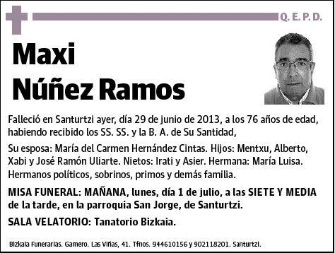 NUÑEZ RAMOS,MAXI